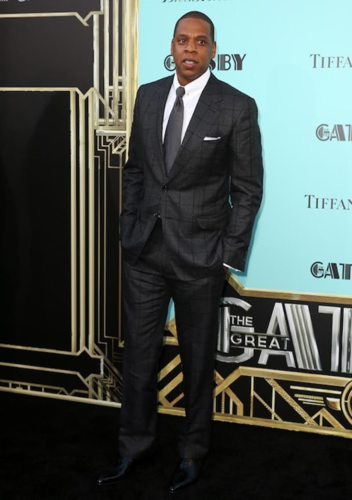Rapper Jay-Z arrives at the premiere of The Great Gatsby at Avery Fisher Hall in New York City