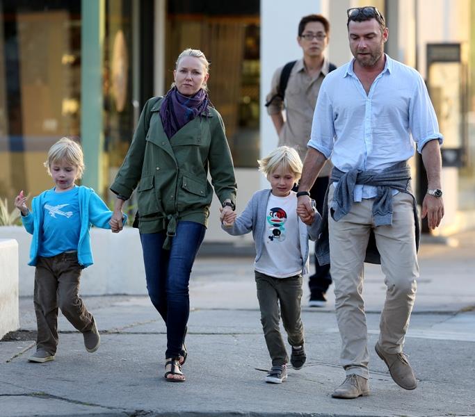 Naomi Watts takes the kids for frozen yogurt in LA