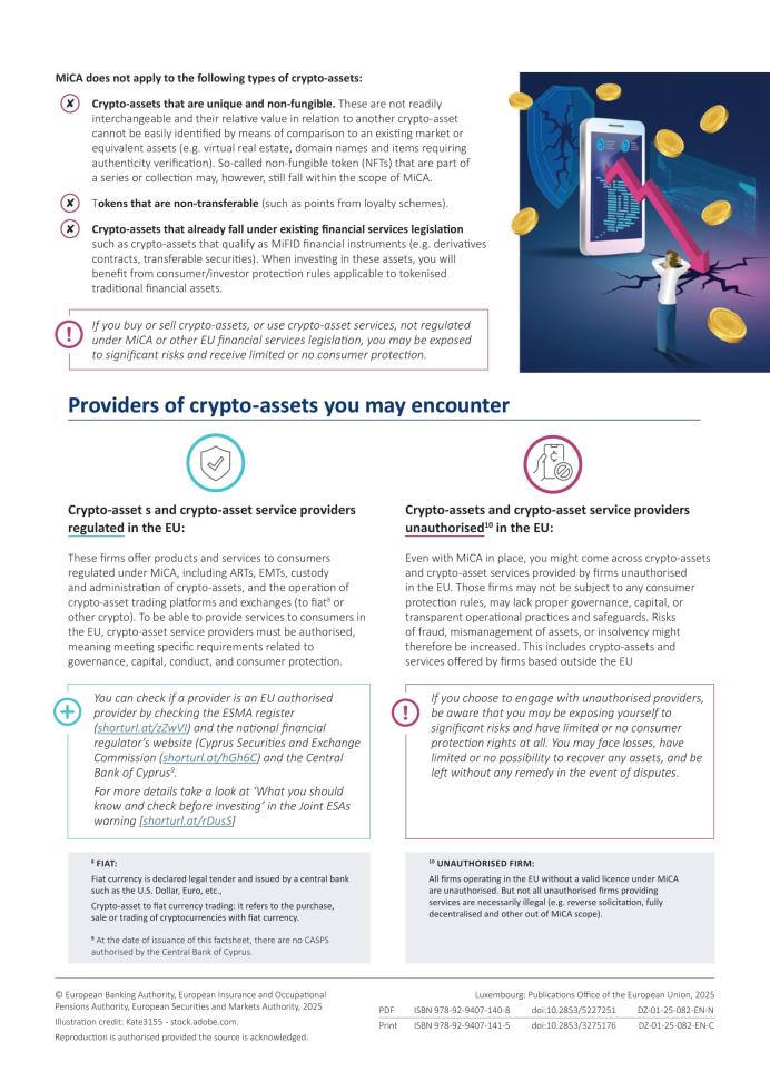 5290787087354467 Updated Joint ESAs Factsheet on crypto-assets CY EN-2