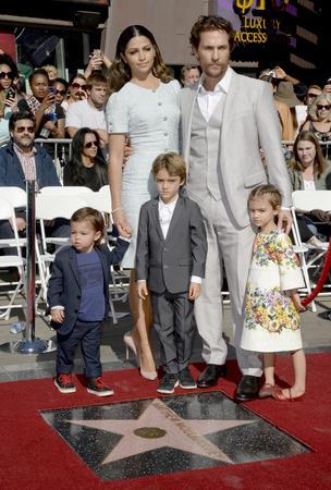 Actor Matthew McConaughey receives a star on the Hollywood Walk of Fame