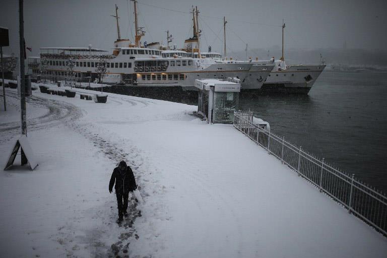 Snowfall in Istanbul