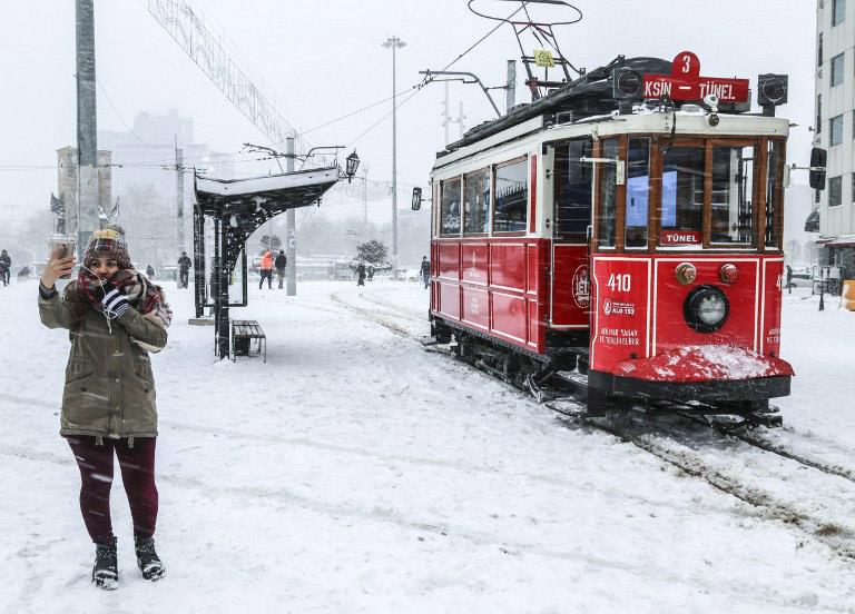 Snowfall in Istanbul