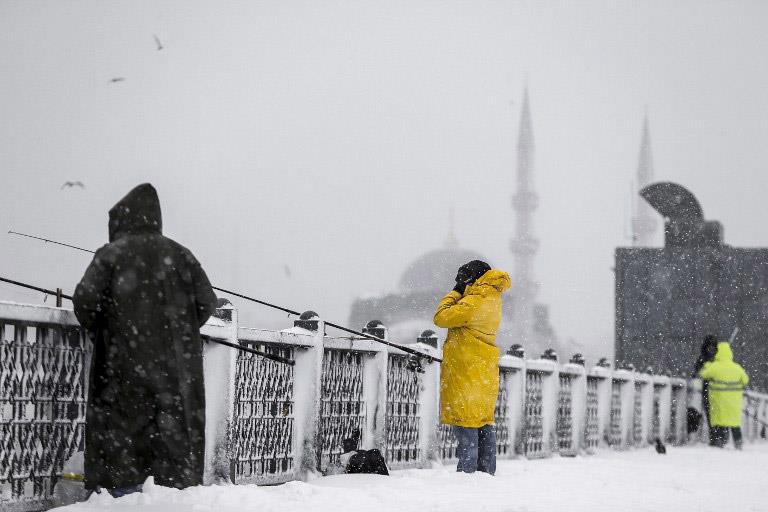 Snowfall in Istanbul