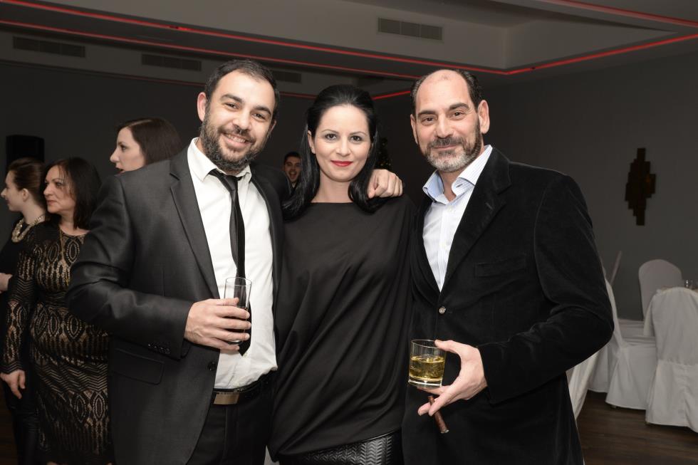 O Κωνσταντίνος Παναγή, η Αθηνά Σπύρου και ο Χάρης Παυλίδης 