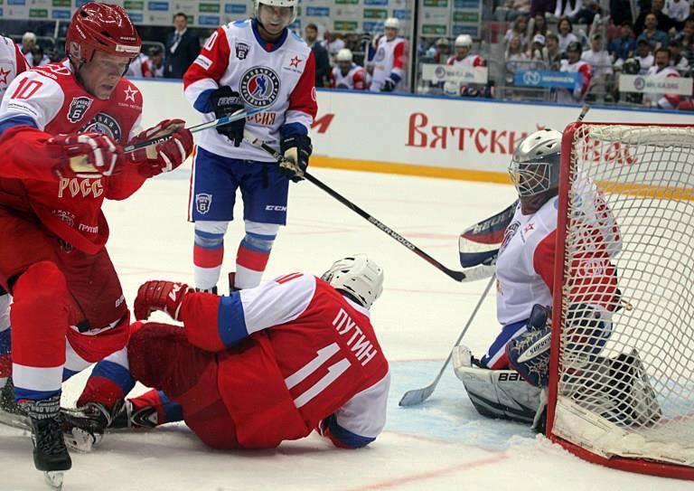 President Vladimir Putin at 2017 Night Hockey League Festival in Sochi
