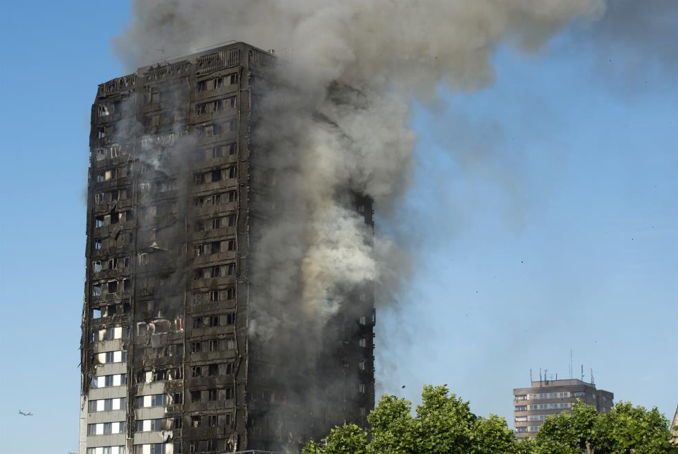 Fire at Lancaster West Estate in London