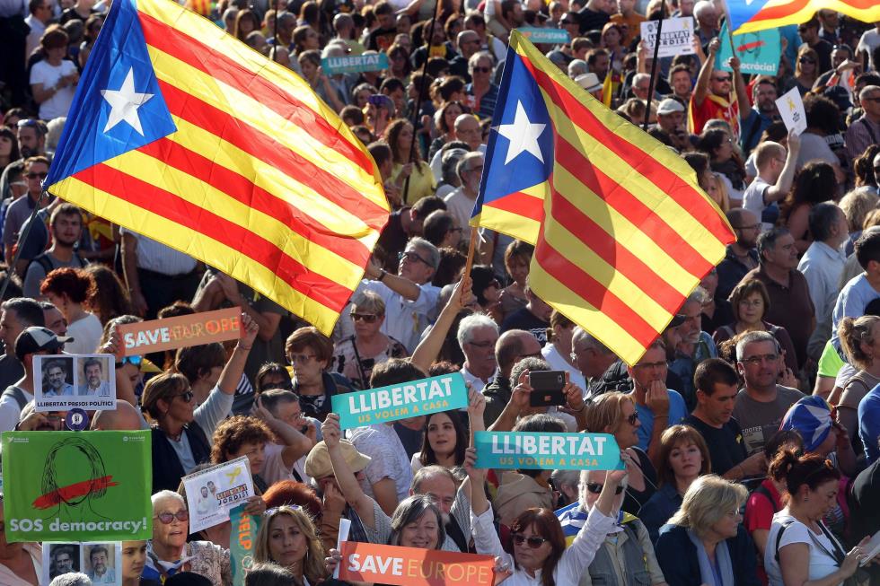 Protest against imprisonment of pro-independence leaders