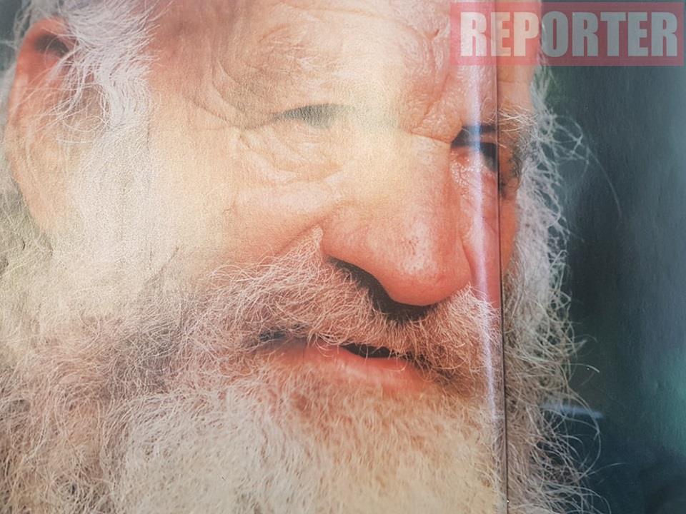 Η κεντρική φωτογραφία της συνέντευξη στο περιοδικό
