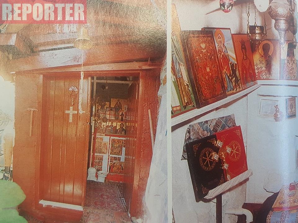 Φωτογραφία από το περιοδικό, έξω από το απομακρυσμένο σπιτάκι