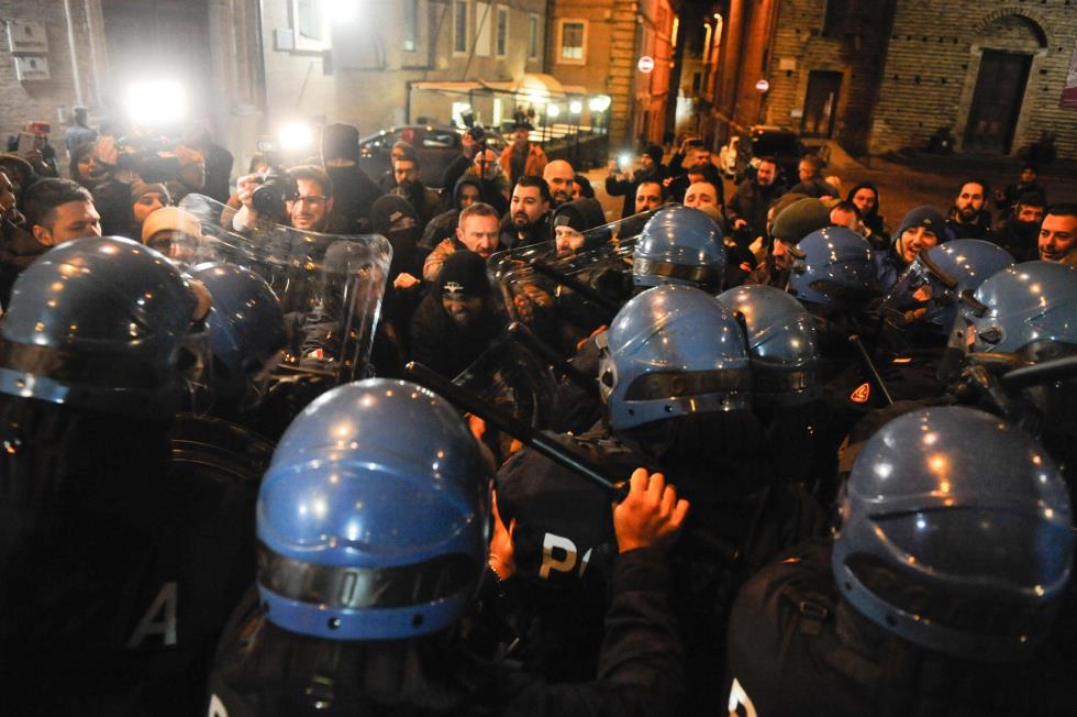 Clashes in Macerata