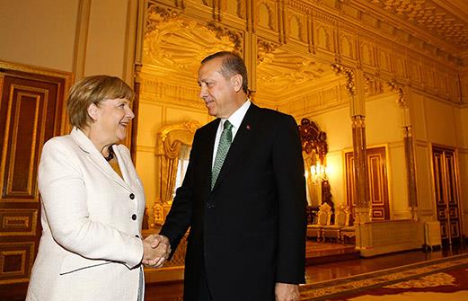 German Chancellor Merkel - Turkish President Erdogan in Istanbul