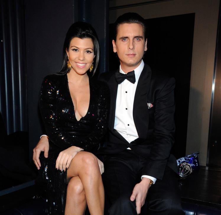 Kourtney Kardashian, Scott Disick, Joel And Benji Madden Ring In The New Year At Chateau Nightclub & Gardens