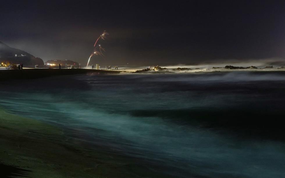 New Year fireworks in Gangneung