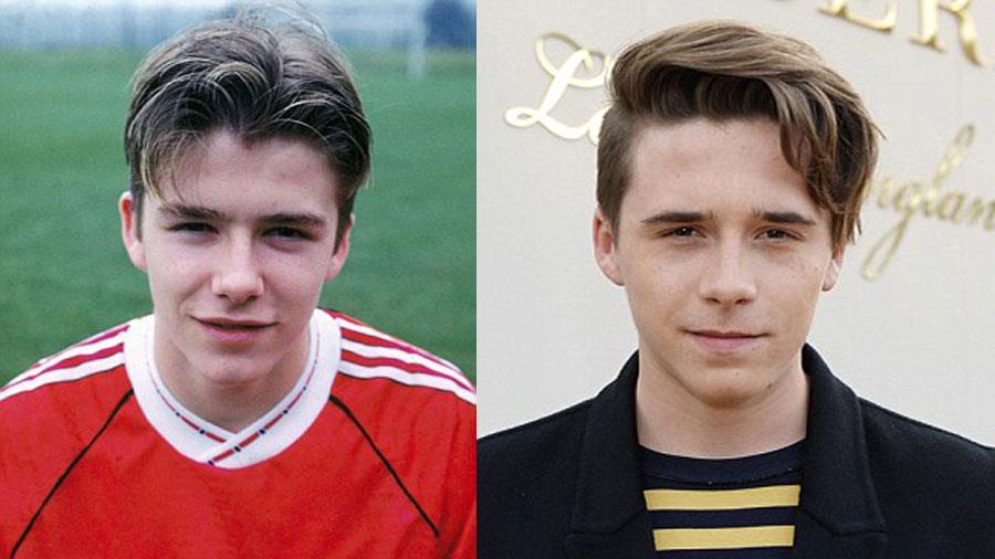 O David Beckham και ο Brooklyn Beckham 