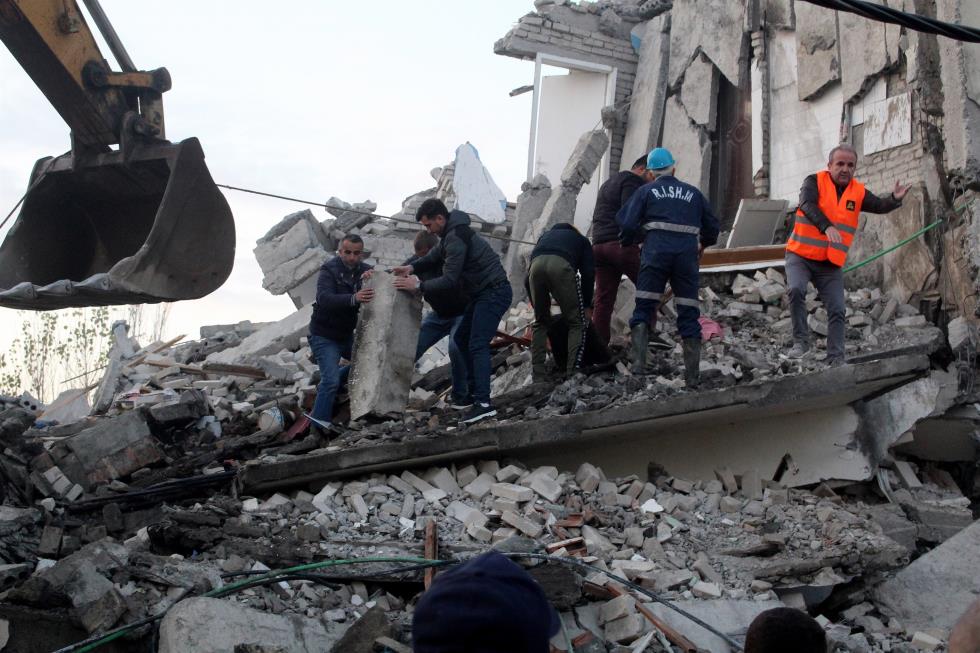 Earthquake aftermath in Albania