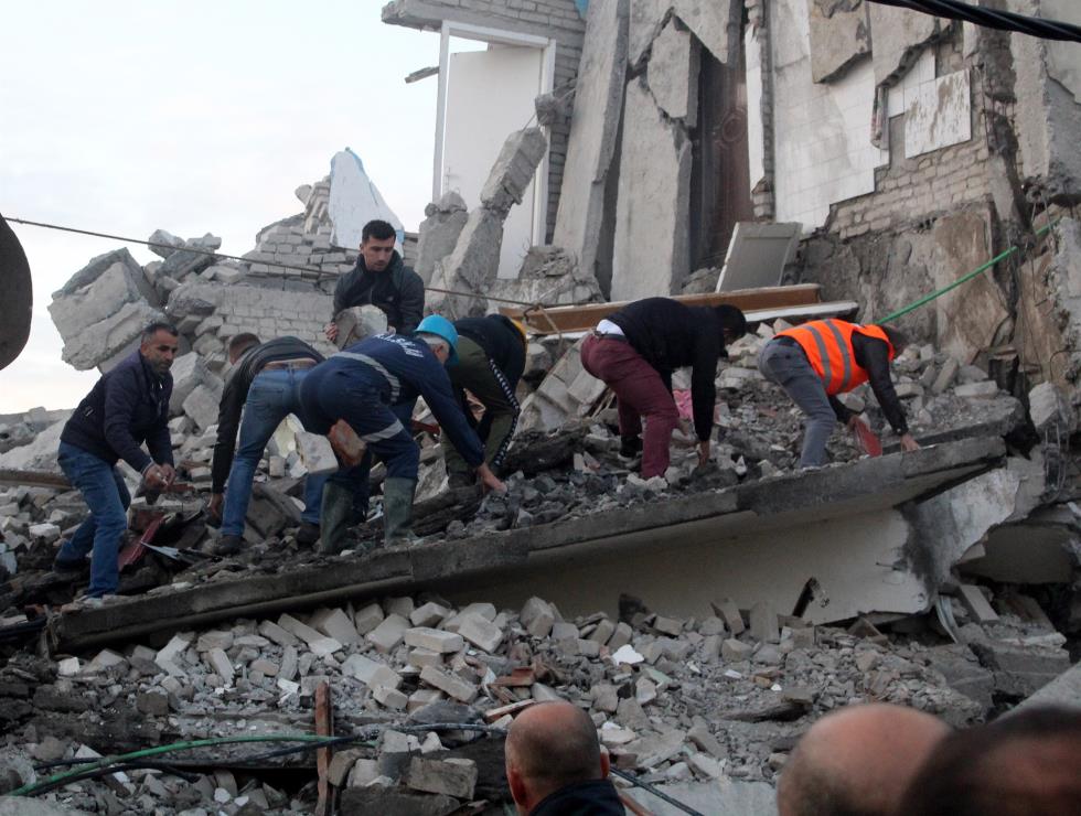 Earthquake aftermath in Albania
