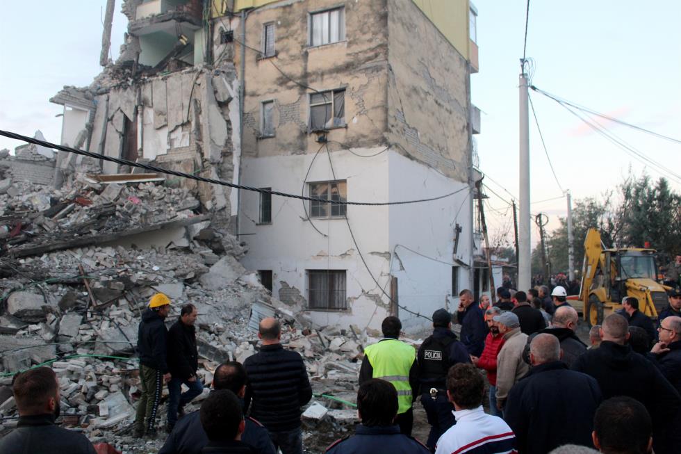 Earthquake aftermath in Albania