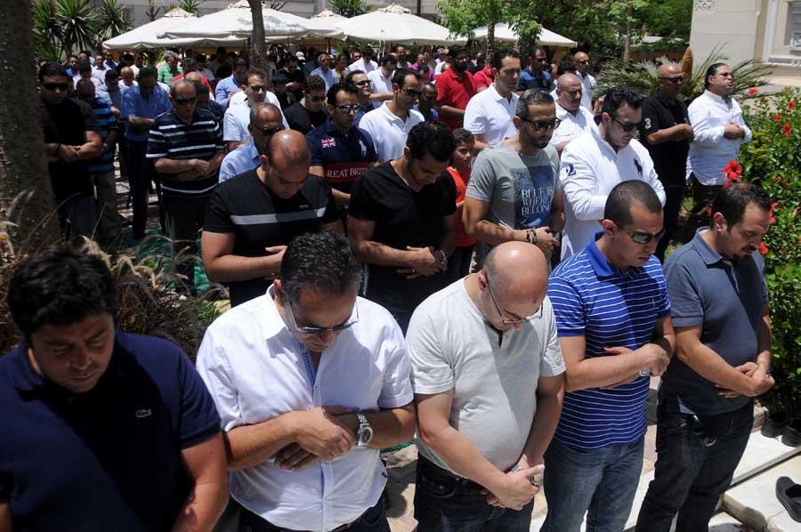 Absentee funeral prayer for the victims of EgyptAir missing plane