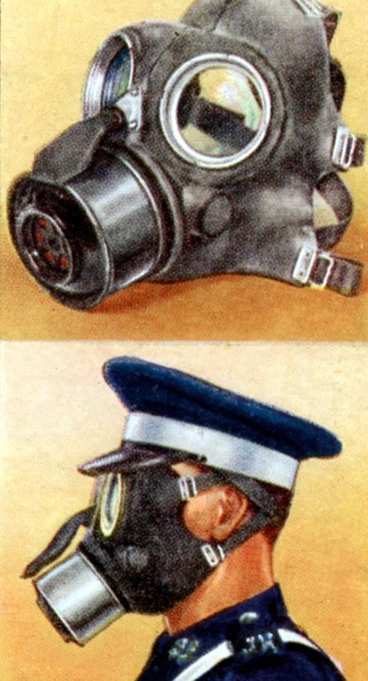 Air Raid Precautions, cigarette card, British, 1938.