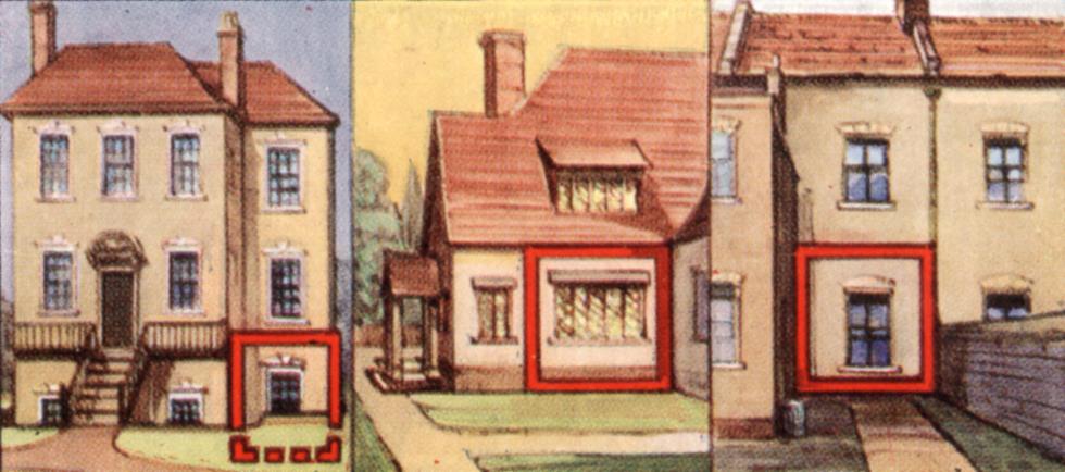 Air Raid Precautions, cigarette card, British, 1938.