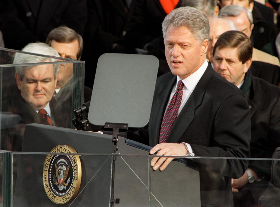 BIO-CLINTON-OATH OF OFFICE-GRINGRICH