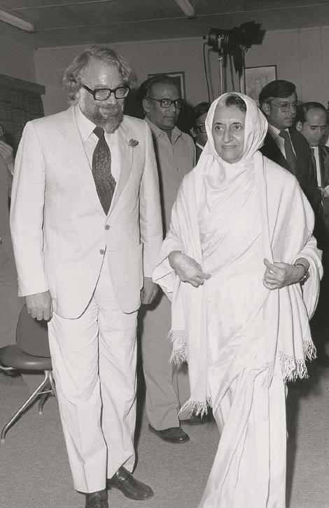 Ο Γιώργος Λανίτης με την Indira Ghandi