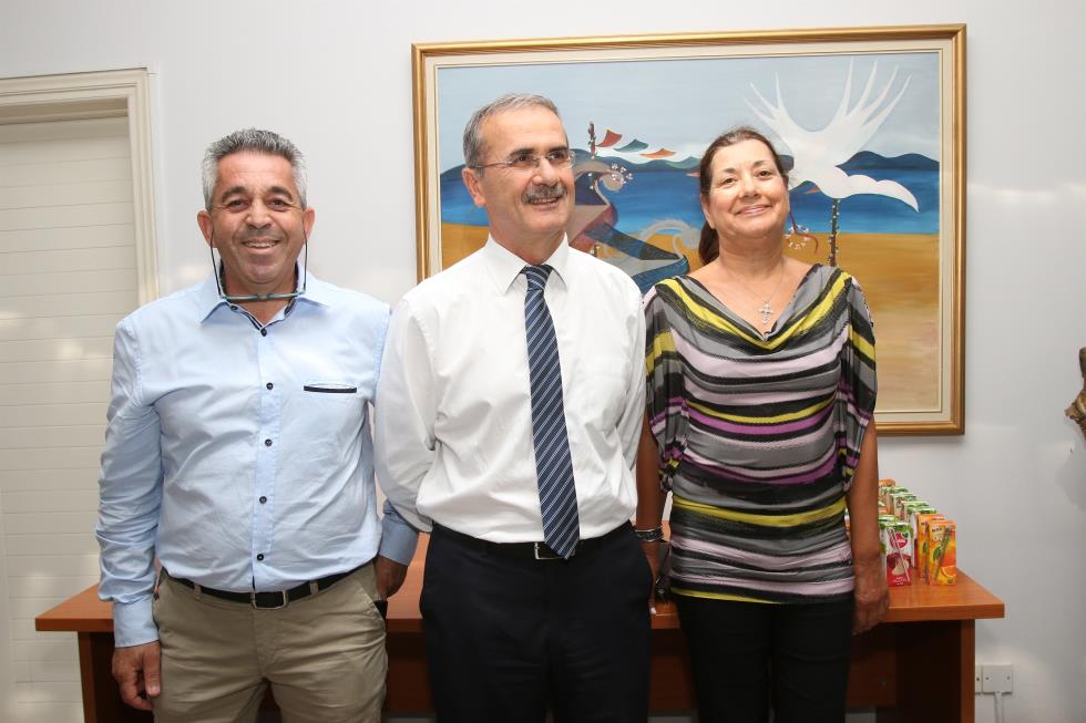 O Δημήτρης Σιεηττάνης,o Ζαχαρίας Κυριάκου και η Αναστασία Στυλιανού