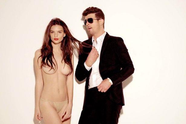 4024927676804682 EMILY-RATAJKOWSKI-in-Blurred-Lines-video-with-Robin-Thicke