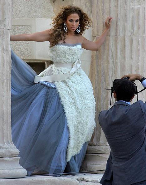 Jennifer Lopez on the Acropolis Hill in Athens