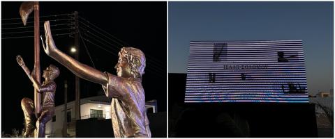 Εγκαινιάστηκε το μνημείο Τάσου Ισαάκ και Σολωμού Σολωμού σε κλίμα συγκίνησης στην παρουσία εκατοντάδων μοτοσικλετιστών (pics)