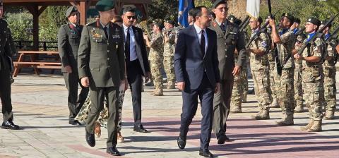 Εθνικό μνημόσυνο για τους πεσόντες κατά τις μάχες Τυλληρίας στον Παχύαμμο στην παρουσία Xριστοδουλίδη