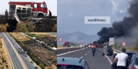 Πώς η ουρά 600 μέτρων στα διόδια κατέληξε στην τραγωδία με τρεις νεκρούς-Το φορτηγό έπεσε βίαια στα αυτοκίνητα