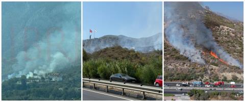 ΒΙΝΤΕΟ: Πυρκαγιά στα κατεχόμενα-Μάχη με τις φλόγες στην Κερύνεια