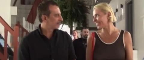 Στέλιος Κουδουνάρης: Βραδινή βόλτα στα Ματογιάννια με την Έλενα Γαλύφα