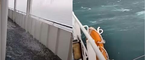 Περιπέτεια στο Ιόνιο-Πλοίο που έκανε το δρομολόγιο Κέρκυρα-Ηγουμενίτσα «πάλευε» με την καταιγίδα