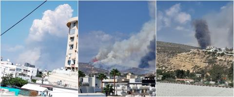 Ανεξέλεγκτη η πυρκαγιά στη Μουτταγιάκκα-Ενερ