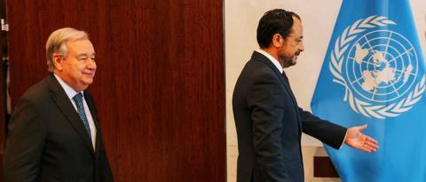 Γκουτέρες για τριμερή: Είμαι αποφασισμένος για επανέναρξη των συνομιλιών, δεν θα τα παρατήσω