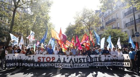 Εκατοντάδες χιλιάδες Γάλλοι στους δρόμους κατά των μέτρων λιτότητας-«Μακρόν τελείωσες, Λεκορνί παραιτήσου»