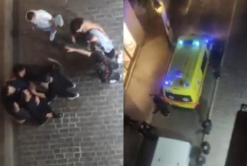 Άγρια συμπλοκή νεαρών στο παλιό λιμάνι του Ρεθύμνου-Ένας κατέληξε με το κεφάλι σε βιτρίνα καταστήματος