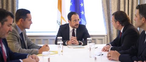 Συναντήθηκε με ανώτατο στέλεχος της Chevron ο Χριστοδουλίδης-«Ισχυρή ψήφο εμπιστοσύνης στις ενεργειακές προοπτικές»