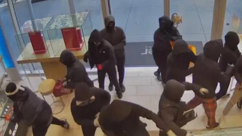 Προσχεδιασμένη η κινηματογραφική ληστεία σε κοσμηματοπωλείο στις ΗΠΑ-Άρπαξαν ότι έβρισκαν μπροστά τους
