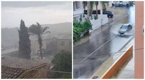 ΒΙΝΤΕΟ: Άνοιξαν οι ουρανοί σε αρκετές περιοχές της Κύπρου-Έντονα καιρικά φαινόμενα