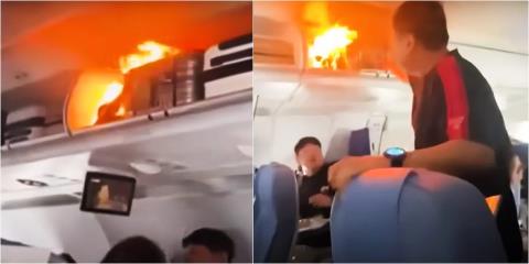 Eξερράγη μπαταρία λιθίου μέσα στην καμπίνα αεροπλάνου της Air China-Έγινε αναγκαστική προσγείωση