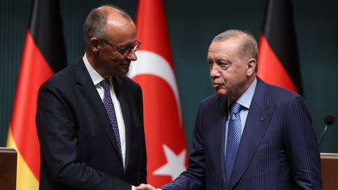 Θετικό κλίμα στη συνάντηση Μερτς-Ερντογάν, διαφωνία για Γάζα