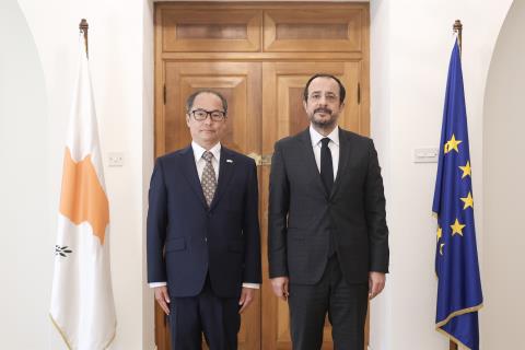 Σ. Ιβασάκι: Η Ιαπωνία θα συνεχίσει να συμβάλλει για ειρηνική και βιώσιμη λύση Κυπριακού