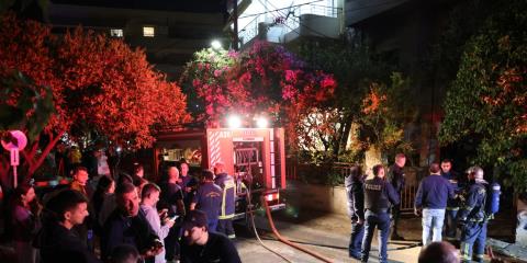 Οικογενειακή τραγωδία στο Ηράκλειο-Δύο νεκροί μετά από φωτιά, βαριά τραυματίας ο γιος που πήδηξε από ταράτσα
