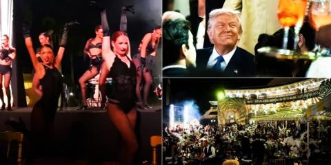 ΒΙΝΤΕΟ: Το ξέφρενο πάρτι του Τραμπ στο Μαρ-α-Λάγκο με ημίγυμνες χορεύτριες -Έξαλλοι οι Δημοκρατικοί