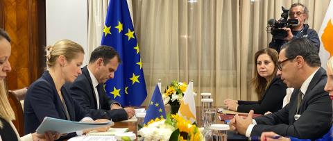 Σαφές μήνυμα Κάλλας-«Η ΕΕ στηρίζει τη διαδικασία υπό τον ΟΗΕ για Κυπριακό, η σταθερότητα στη Γάζα είναι απαραίτητη για την Κύπρο»