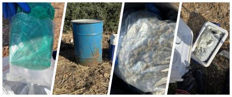 Έστησε καρτέρι σε 42χρονο η ΥΚΑΝ και εντόπισε εννέα κιλά ναρκωτικά κρυμμένα σε βαρέλια και παγωνιέρα (pics)