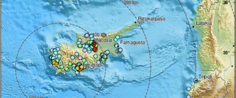 Νέα σεισμική δόνηση 5,3 Ρίχτερ ταρακούνησε την Κύπρο-«Υπάρχει ακολουθία μετασεισμών από το πρωί»